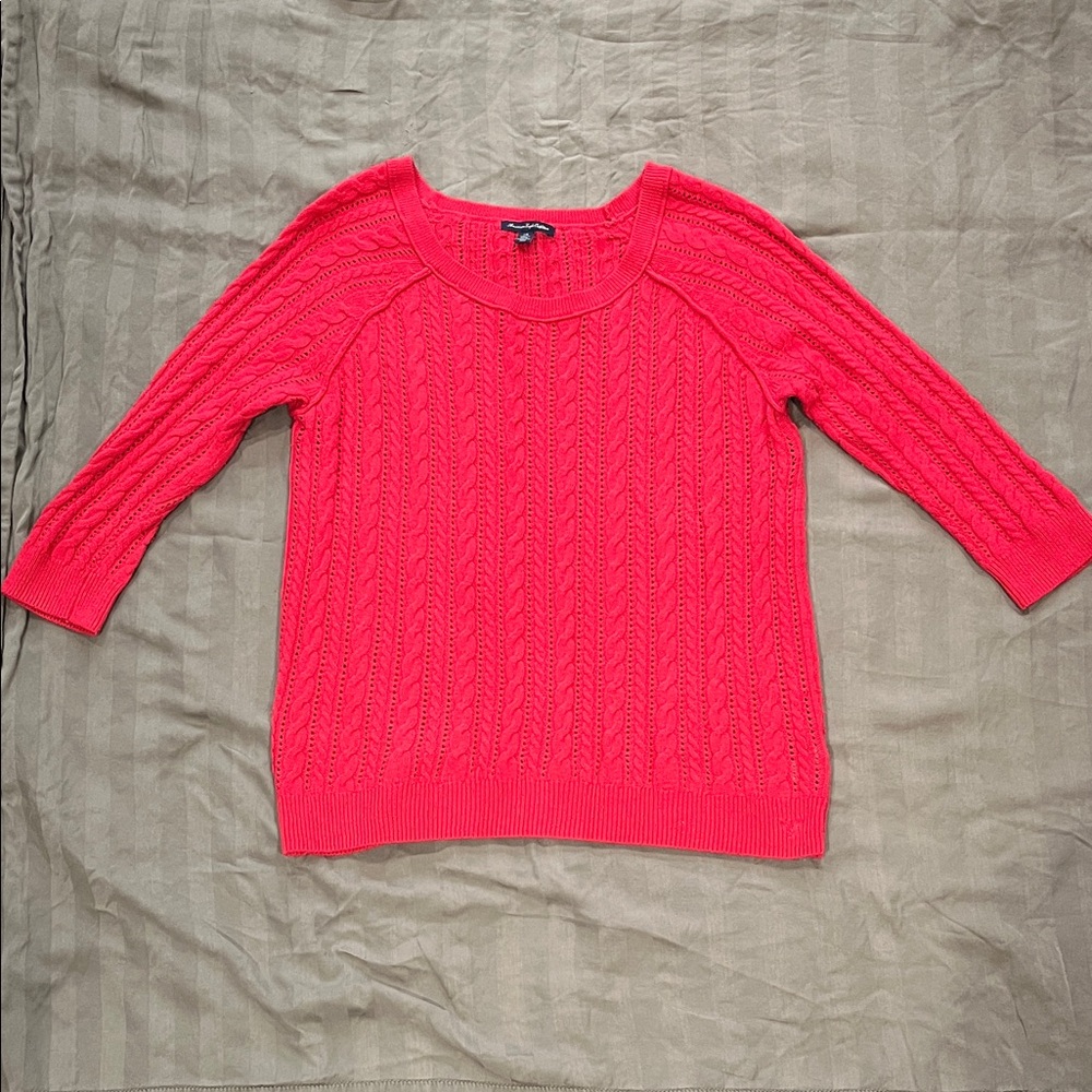 Vintage American Eagle Cable Knit Sweater